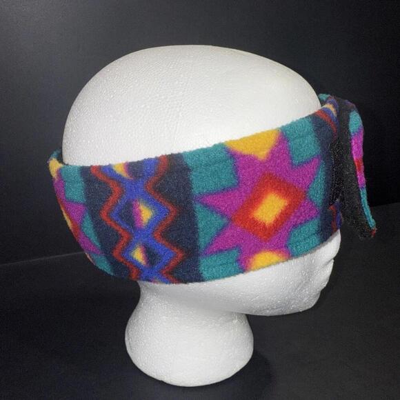 HOSS ROGERS Happy Dog Lips Folk Art Headband Taos Aztec Spiral Rare USA MADE - Picture 2 of 9